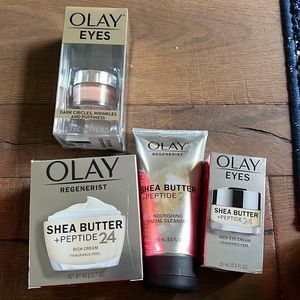 New in box Olay Shea Butter + Peptide Skincare Set